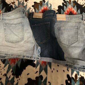 Set of Three Denim Shorts